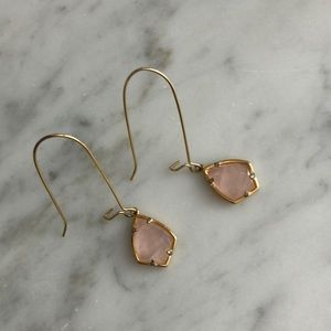 Kendra Scott pink and gold earrings